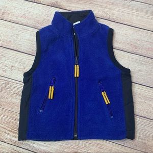 Baby Gap blue fleece vest 6-12 month reversible
